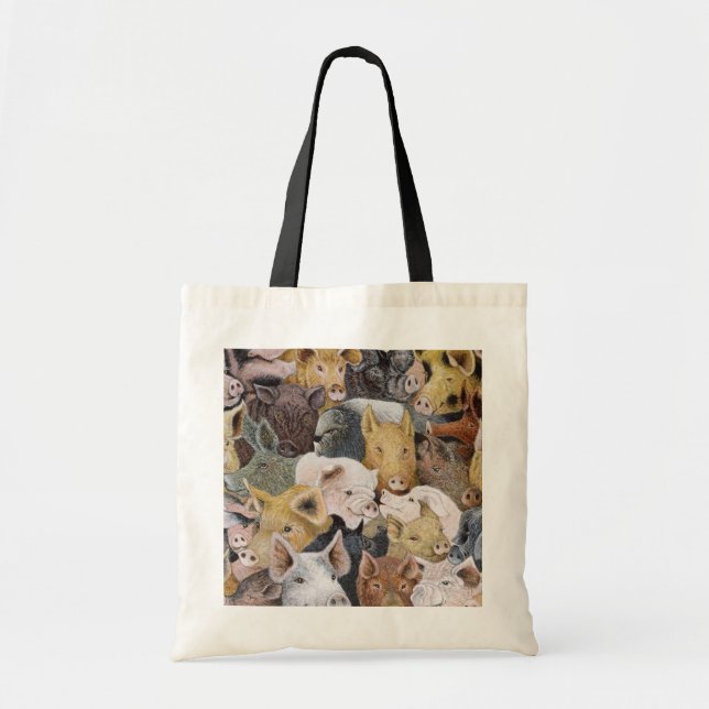 Bolsa Tote Porcos abundante (Frente)