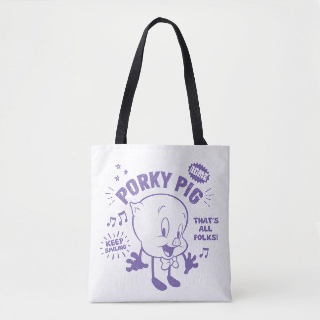 Bolsa Tote Porky Pig Retro Sorrente (Frente)