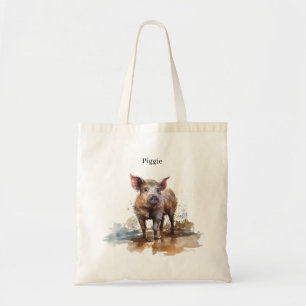 Bolsa Tote Porquinha Brincalhona, personalizado