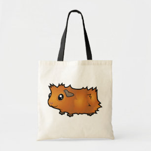 Bolsa Tote Porquinho-da-índia de desenho animado (desgrenhado