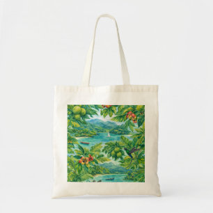 Bolsa Tote Port Antonio Jamaica Baía Tropical Aves Exóticas