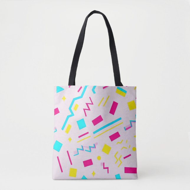 Bolsa Tote Porta desenhada à Mão dos 90 (Frente)