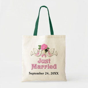 Bolsa Tote Porta e Rosa - T-shirt do Recem casados