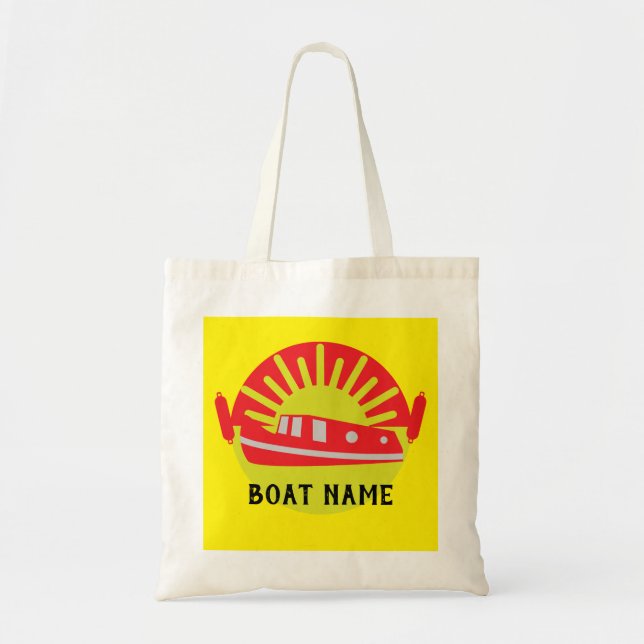 Bolsa Tote Porta viva do Canal Narrowboat (Frente)