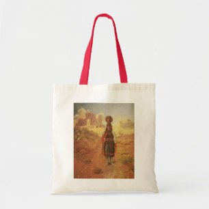 Bolsa Tote Portador de água indiano vintage por EW Rollins