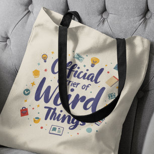 Bolsa Tote Portadora Oficial De Coisas Estranhas Engraçado