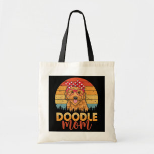 Bolsa Tote Portão Retro Mãe Vintage Cachorro Dourado Mãe