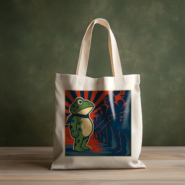 Bolsa Tote Portland Frog Protest (Criador carregado)