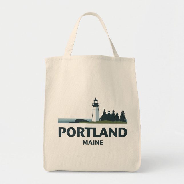 Bolsa Tote Portland Maine Estados Unidos (Frente)