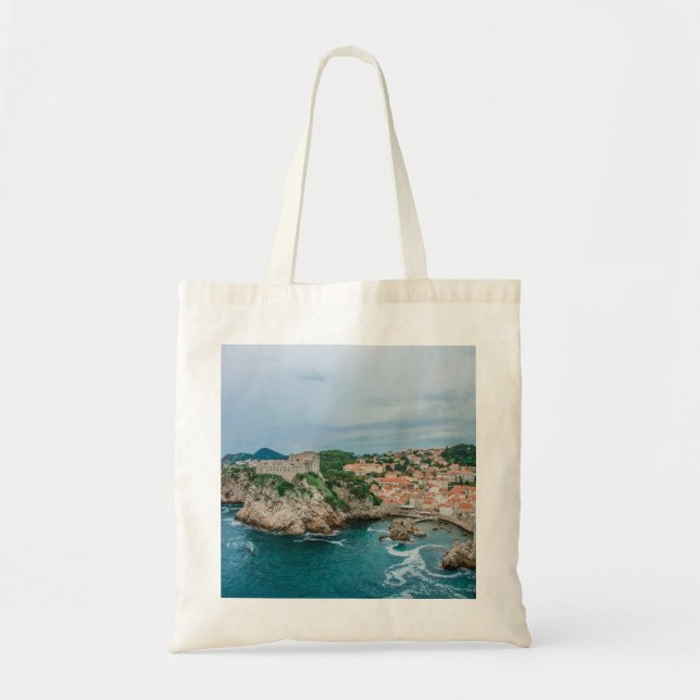 Bolsa Tote Porto de Dubrovnik e centro urbano (Frente)