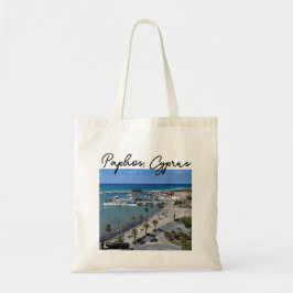 Bolsa Tote Porto e castelo do Vidro de Paphos Seafront