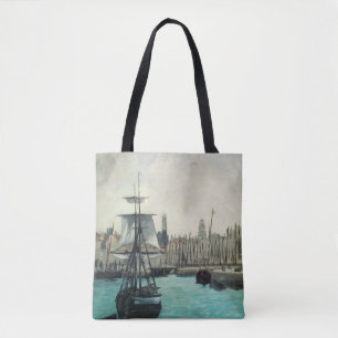 Bolsa Tote Porto em Calais por Manet, Arte Impressionista Ant