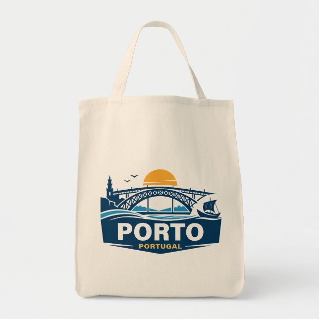 Bolsa Tote Porto Portugal Europe (Frente)