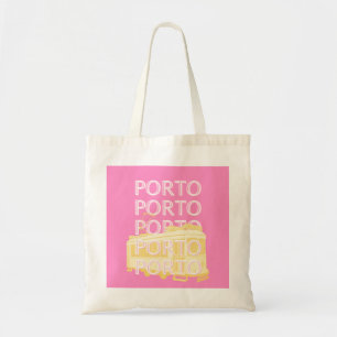 Bolsa Tote Porto Viagem Art, Portugal, rosa