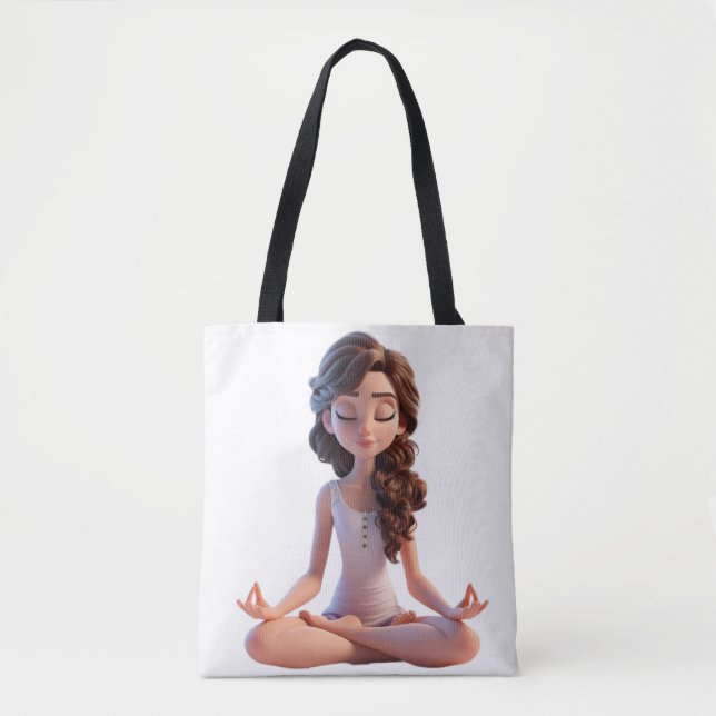 Bolsa Tote pose de ioga (Frente)