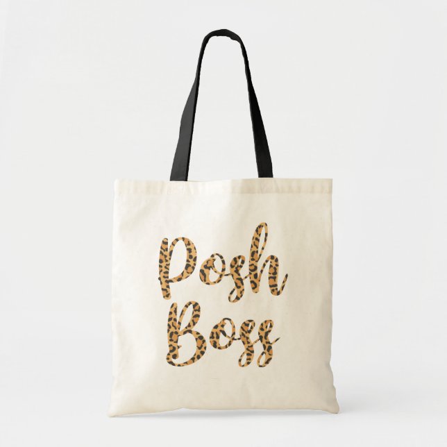 Bolsa Tote Posh Boss Leopard Printed Tote Bag (Frente)