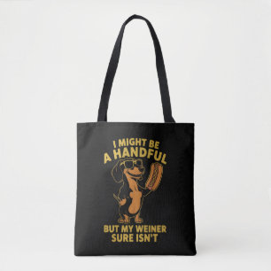Bolsa Tote Posso Ser Um Punhado Mas Meu Cachorrinho Com Certe