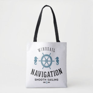 Bolsa Tote Poster da navegação de Windsail