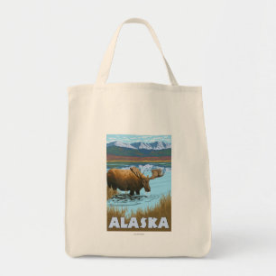 Bolsa Tote Poster das viagens vintage da água potável dos