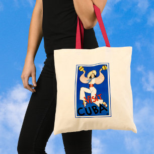 Bolsa Tote Poster das viagens vintage, visita Havana Cuba,