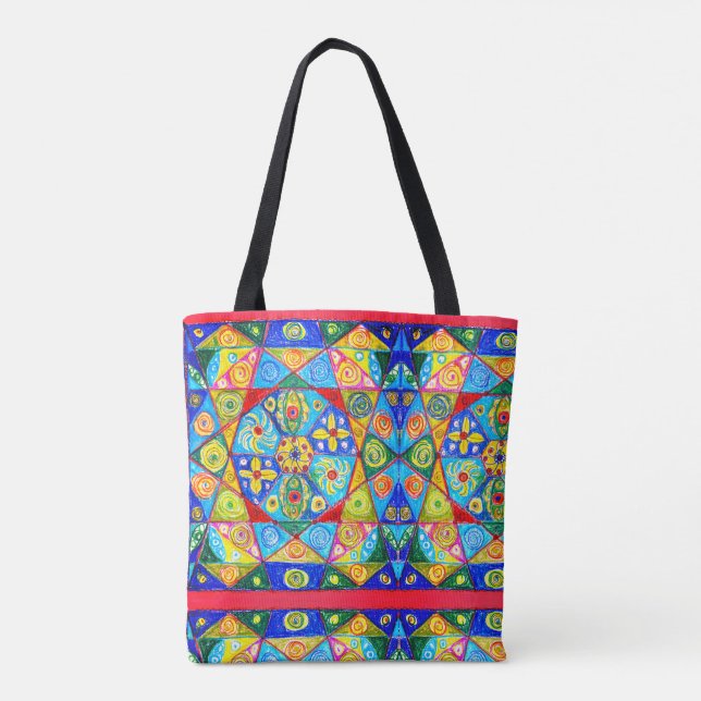 Bolsa Tote Poster de abstrato (Verso)