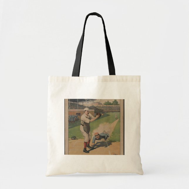 Bolsa Tote Poster de beisebol (Frente)