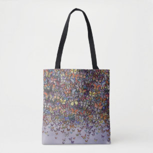 Bolsa Tote poster de cascata de borboletas