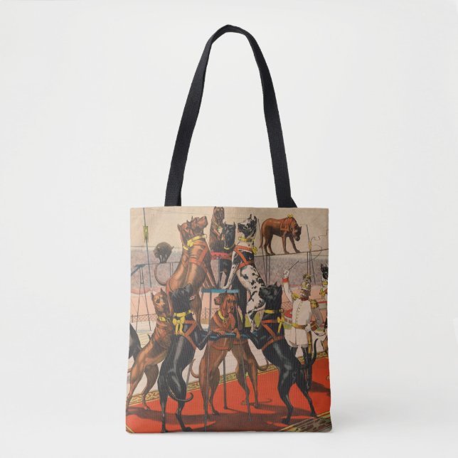 Bolsa Tote Poster de Circo De Grandes Danças Com Formador (Frente)