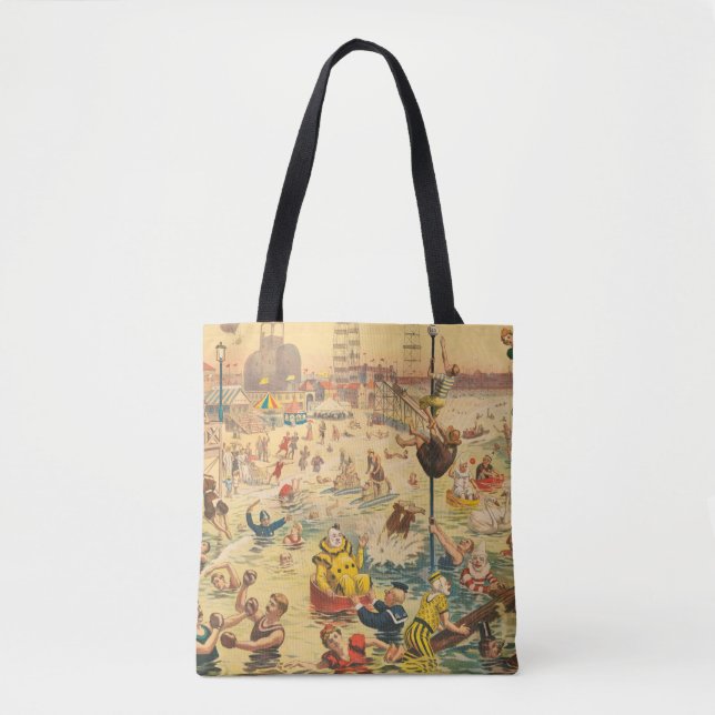 Bolsa Tote Poster de Circo De Pessoas Em Figurinos (Frente)