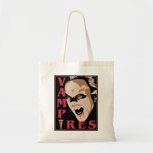 Bolsa Tote Poster de vampiros (Frente)