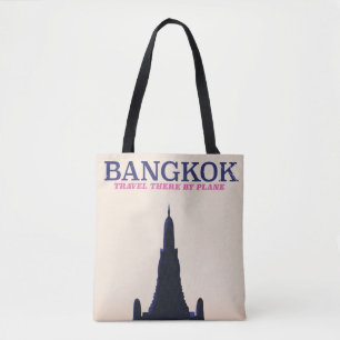 Bolsa Tote Poster de viagens Bangkok Wat Poh