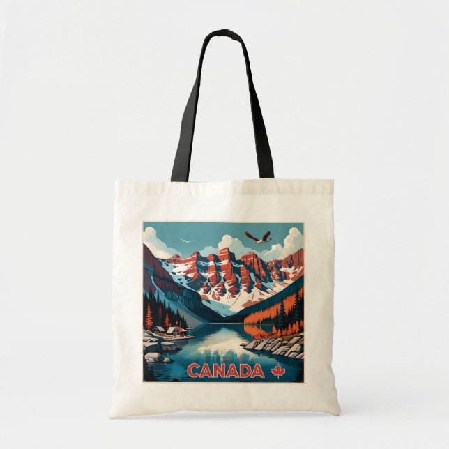 Bolsa Tote Poster de viagens do Canadá (Frente)