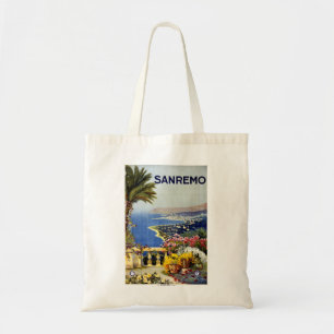 Bolsa Tote Poster de viagens mediterrâneo italiano 1920 de