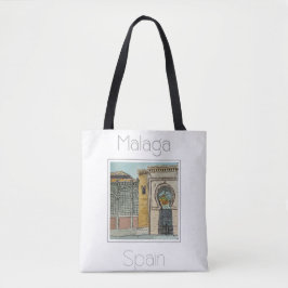 Bolsa Tote Poster de viagens para a Espanha de Málaga