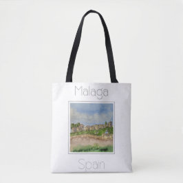 Bolsa Tote Poster de viagens para a Espanha de Málaga