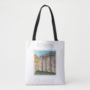 Bolsa Tote Poster de viagens para a Grécia de Atenas