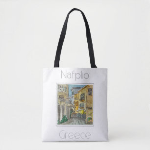 Bolsa Tote Poster de viagens para Grécia Nafplio