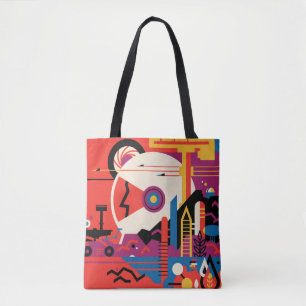 Bolsa Tote Poster do Espaço Retroativo - Programa de Exploraç