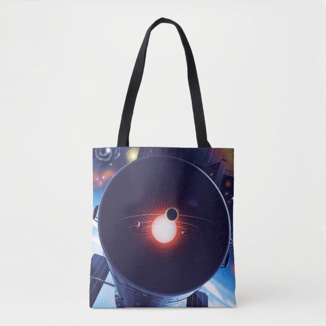 Bolsa Tote Poster do telescópio espacial Hubble. (Frente)