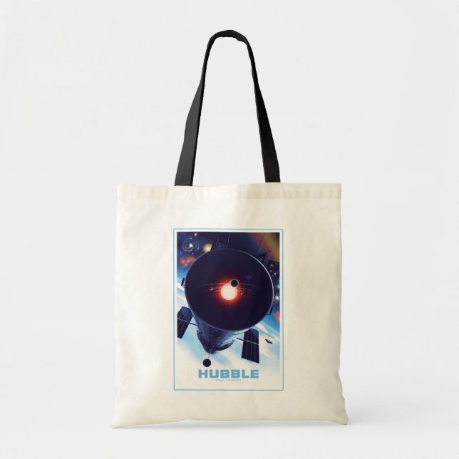 Bolsa Tote Poster do telescópio espacial Hubble. (Frente)