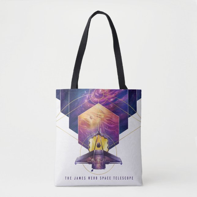 Bolsa Tote Poster do Telescópio Espacial James Webb. (Frente)