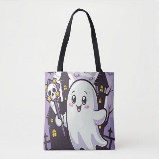 Bolsa Tote Poster elegante e alegre com uma guinada