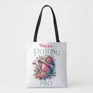 Bolsa Tote Potência De Algodão Pro Água Floral Pode Sair