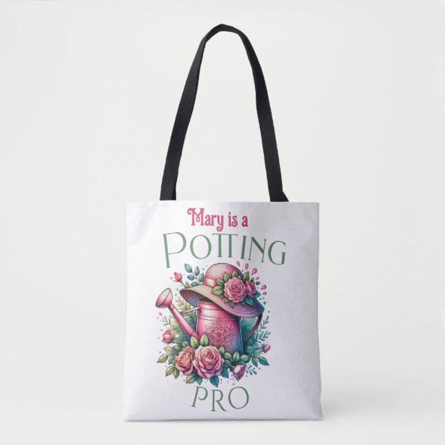 Bolsa Tote Potência De Algodão Pro Água Floral Pode Sair (Frente)