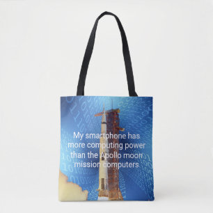Bolsa Tote Potência informática de Apollo 11