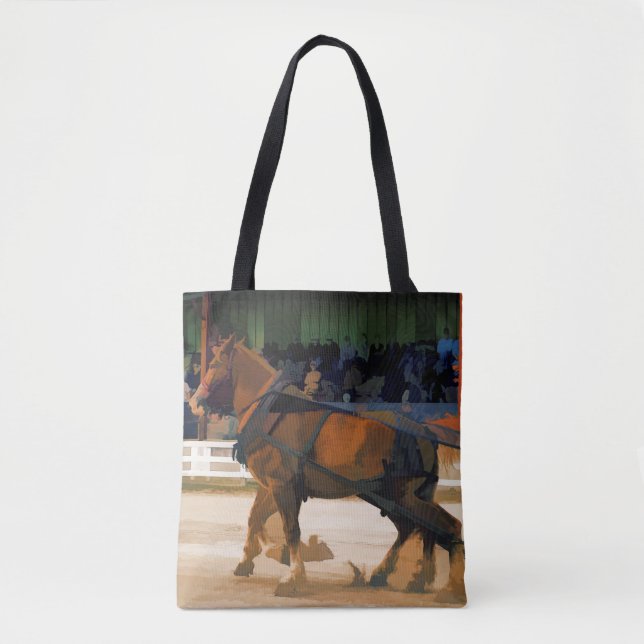 Bolsa Tote Potência Pura - Evento de Pulverização de Cavalos (Frente)