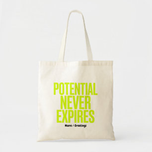 Bolsa Tote Potencial Nunca Expira Mentalidade de Crescimento