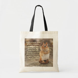 Bolsa Tote Poucas citações Totebag da excelência do Chipmu