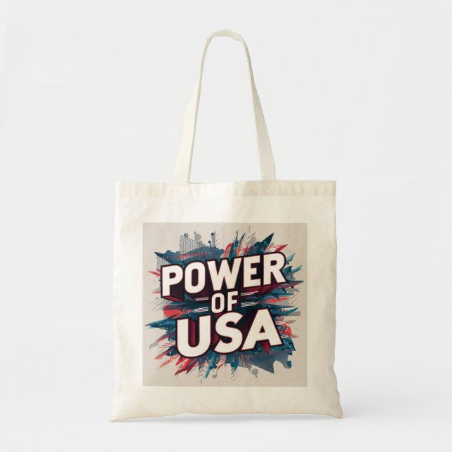 Bolsa Tote Power of USA Tote Bag (Frente)