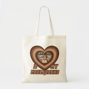 Bolsa Tote PowerPuff Dingus Brown Heart - NAMORADA